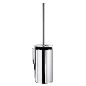 Smedbo Polished Chrome Wall Mounted Toilet Brush and Container