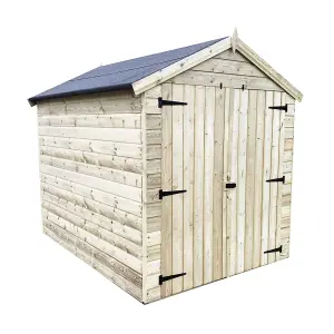 9 x 8 Garden Shed Premier Pressure Treated T&G APEX + Double Doors (9' x 8' / 9ft x 8ft) (9x8 )