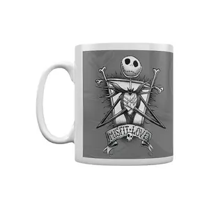 Nightmare Before Christmas Misfit Love Mug White/Grey (One Size)