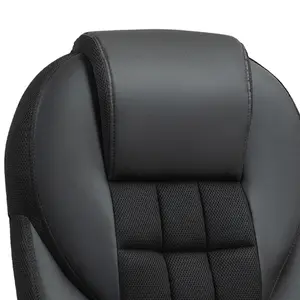 HOMCOM Executive Office Chair High Back Computer Chair with Armrests Black