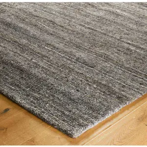 Melrose Vista Soft Textured Hand Tufted Wool Grey Large Area Rug 160/230cm