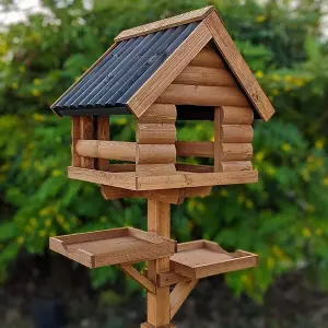 Fordwich Black XL Deluxe Bird Table