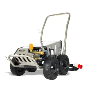 415v Heavy Industrial Stainless Mobile Cold Pressure Washer 150 BAR  15L/Min