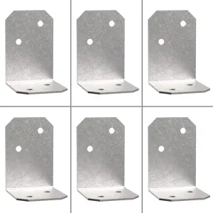 6 x Simpson Strong-tie A21 38 x 50 x 35 Galvanized Steel Angle Bracket