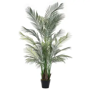 Artificial Palm Tree Indoor Decorative Plant in Black Pot 160 cm