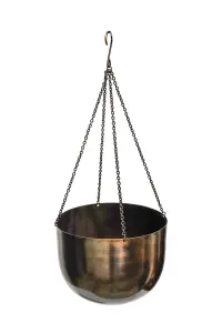 Indoor Mayfair Mocha Hanging Planter H21Cm D30Cm