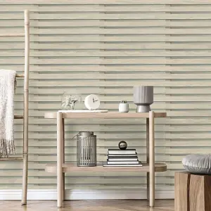 Wood Slats Wallpaper Grey Fine Decor FD42997