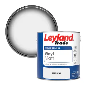 Leyland Trade Vinyl Matt Walls & Ceilings Emulsion Paint (0903-R20B) 2.5L