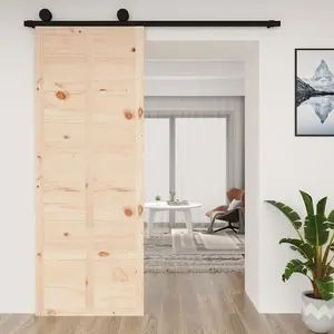 Berkfield Barn Door 80x1.8x214 cm Solid Wood Pine