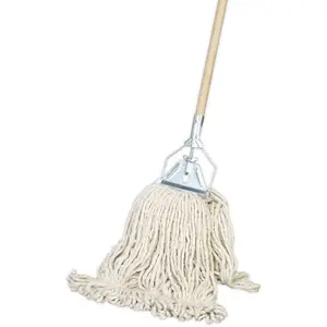 Traditional 450g Kentucky Mop - Extra Thick Absorbent Cotton - Wooden Handle