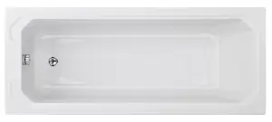 Traditional Straight Single Ended Shower Bath Tub - 1700mm x 700mm