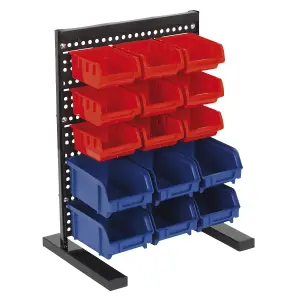 Sealey 15 Bin Bench Mounting Storage System With Composite Back Panel TPS1569