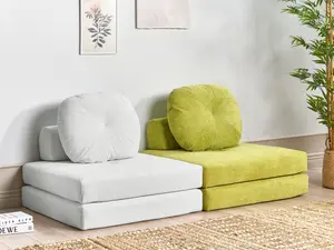 Beliani Modern Sofa Bed OLDEN Light Green