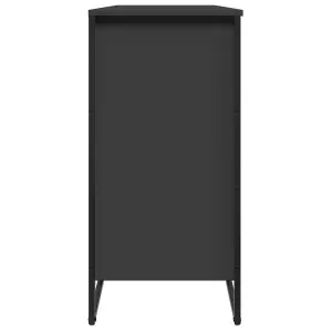 Berkfield Shoe Cabinet Black 80x38x78 cm Engineered Wood