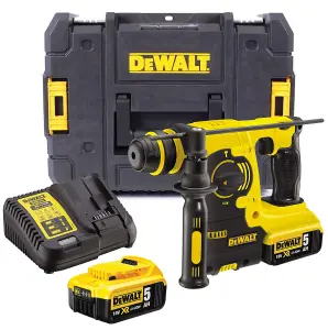 Dewalt DCH253P2 18v 3kg SDS+ Rotary Hammer Drill, 2 x 5.0ah Batt Charger + Case