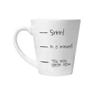 Grindstore You May Speak Now Latte Mug White (One Size)