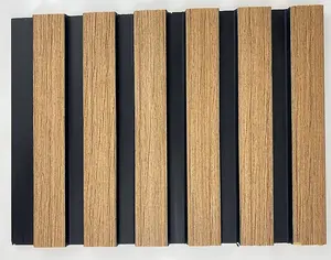 Wood Slat Wall Panels, Waterproof, Shiplap 300mm - Premium Natural Oak