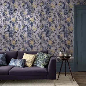 Clarissa Hulse Canopy French Navy Smooth Wallpaper