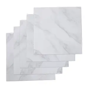 10Pcs Marble Texture Self Adhesive PVC Peel and Stick Flooring Tiles 30x30cm