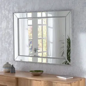 Seamus Glass Wall Mirror Champagne / 95cm H x 69.5cm W