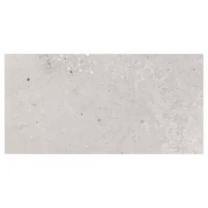 Mythos Matt White Concrete Effect Porcelain Outdoor Tile - Pack of 1, 0.72m² - (L)1200x(W)600