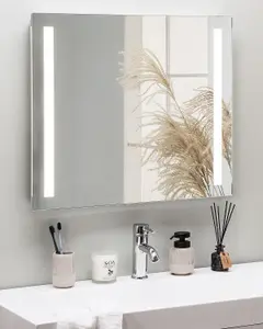 LED Bathroom Mirror LIRAC Silver