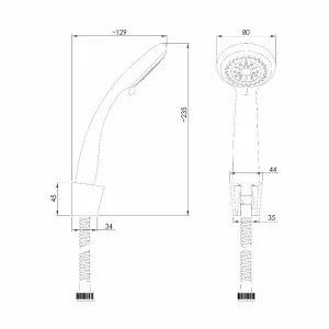 Hommix Rubineta Varianta + Delta Shower Set