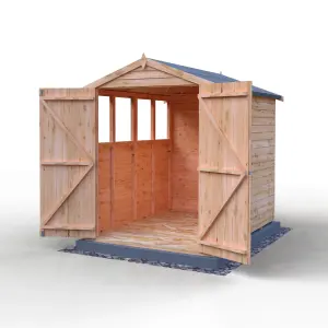 Shire 7x5 Overlap Double Door Shed with Windows