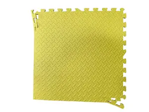 EVA Interlocking Floor Mats Yellow Set of 36