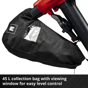 Einhell Cordless Leaf Blower Vacuum 36V Power X-Change With 45L Catch Bag And Shoulder Harness GE-CL 36/230 Li E Solo - Body Only