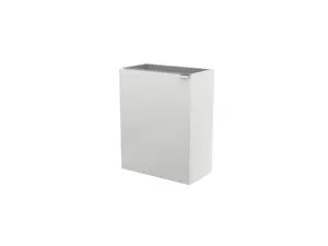 GoodHome Imandra Gloss White Single Wall-mounted Bathroom Cloakroom unit (H) 550mm (W) 43.6mm