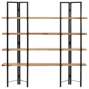 Berkfield 4-Tier Bookcase 160x35x160 cm Solid Mango Wood