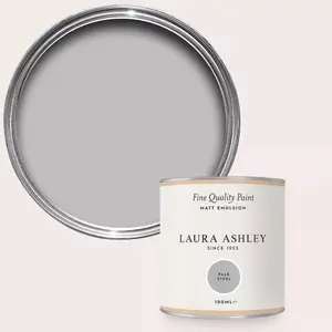 Laura Ashley Pale Steel Matt Emulsion Paint Sample