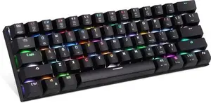 CK82 Backlighting Mechanical Gaming Keyboard 87 Keys Blue Switches Backlit Keyboard For Gamer RGB Laptop Black