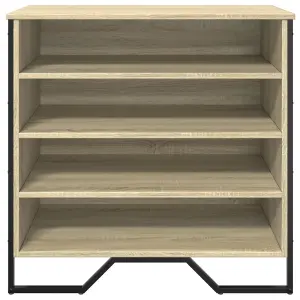 Berkfield Shoe Cabinet Sonoma Oak 80x38x78 cm Engineered Wood