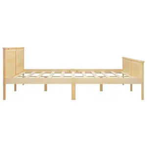 Berkfield Bed Frame Solid Wood Pine 200x200 cm