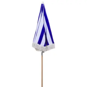 Garden Market Parasol 1.5 m Blue and White MONDELLO