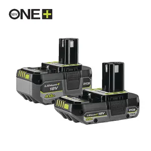 Ryobi 18V ONE+ Lithium+ 4.0Ah & 2.0Ah Battery Dual Pack