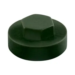 Timco - Hex Head Screw covers - Juniper Green (Size 16mm - 1000 Pieces)