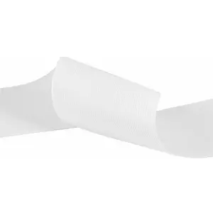 32mm Flat Elastic Band Stretchable Elastic Cord Stretch Strap, White - 1 metre