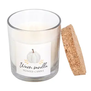 Warm Vanilla Scented Jar Candle