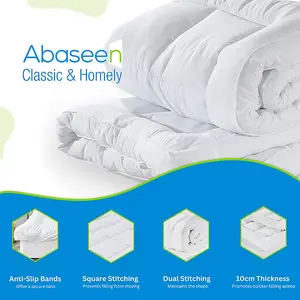 Abaseen Double Mattress Topper 10cm Extra Thick 137x190x10cm