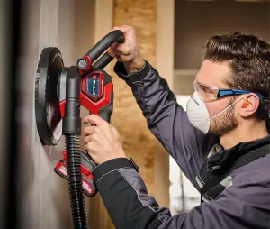 Einhell Cordless Drywall Sander 225mm Handheld 18V Power X-Change Brushless Professional TP-DWS 18/225 Li BL Solo - Body Only