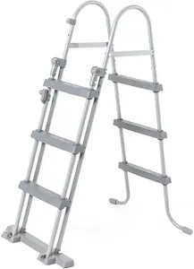 Bestway Flowclear 42 Inch Pool Ladder  Safe Access for Above Ground Swimming Pools