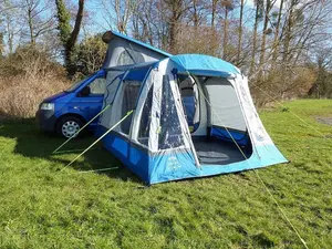 OLPRO Loopo Breeze Inflatable Campervan Awning Blue & Grey