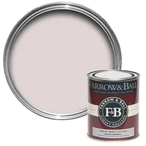 Farrow & Ball Estate Great White No.2006 Eggshell Paint, 750ml