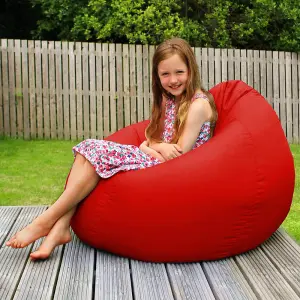 rucomfy Outdoor Water Resistant Slouchbag Beanbag - Red