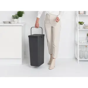 Brabantia Sort and Go 40 Litre Rubbish Bin Grey