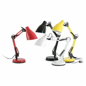 Luminosa Gru 1 Light Desk Lamp Black, E27