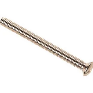 Dencon Flat Head Screws (Pack of 2) Silver (50mm)